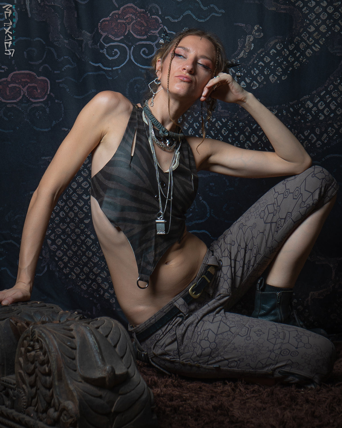 Corset / Fake Leather Rings - TIGRE